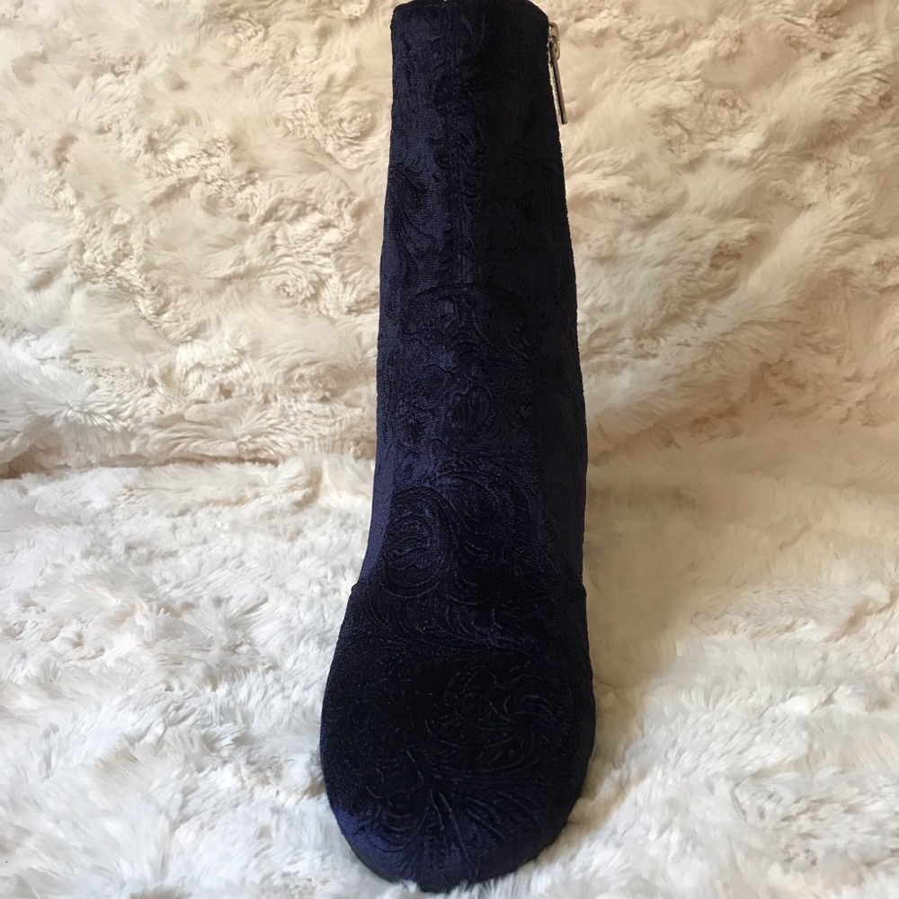 Sold Unisa Purple Crushed Velvet Ankle Boots 8.5 - Picture 8 of 15